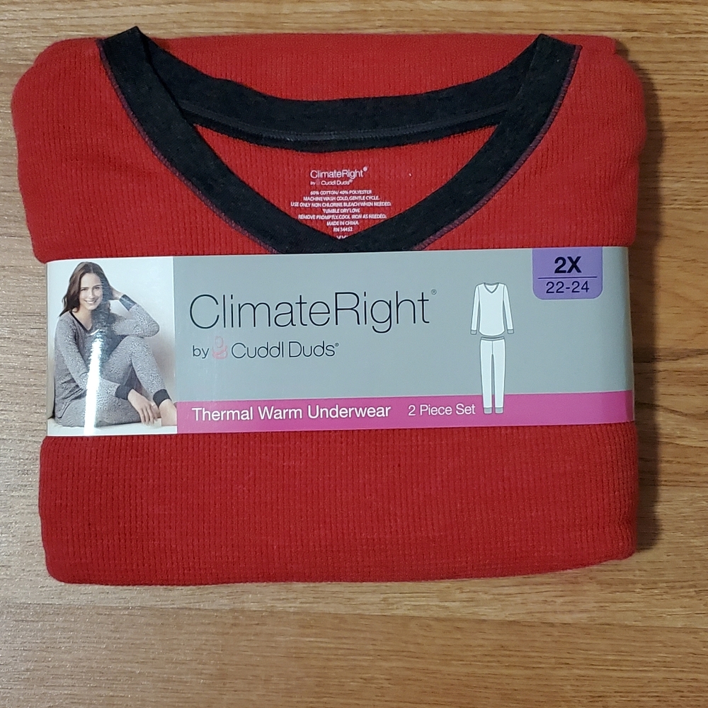 Climate Right thermal underwear size 2X